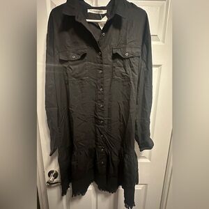 Standard Grace dress with frayed hem